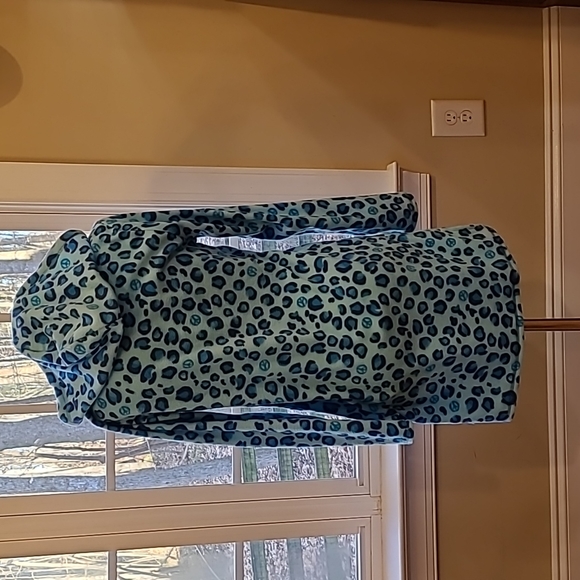 Fleece Hoodie Long Sleeping Shirt - Picture 4 of 8